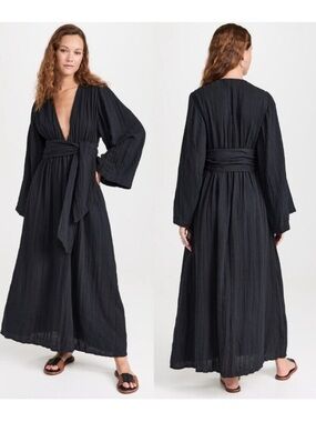 NWT Mara Hoffman Blair Black Dress